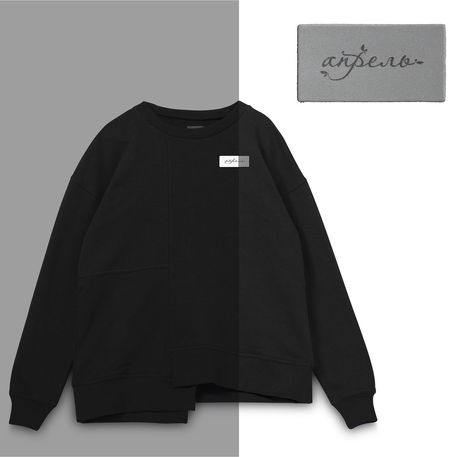 Свитшот Neofit, темно-серый (графит) с логотипом