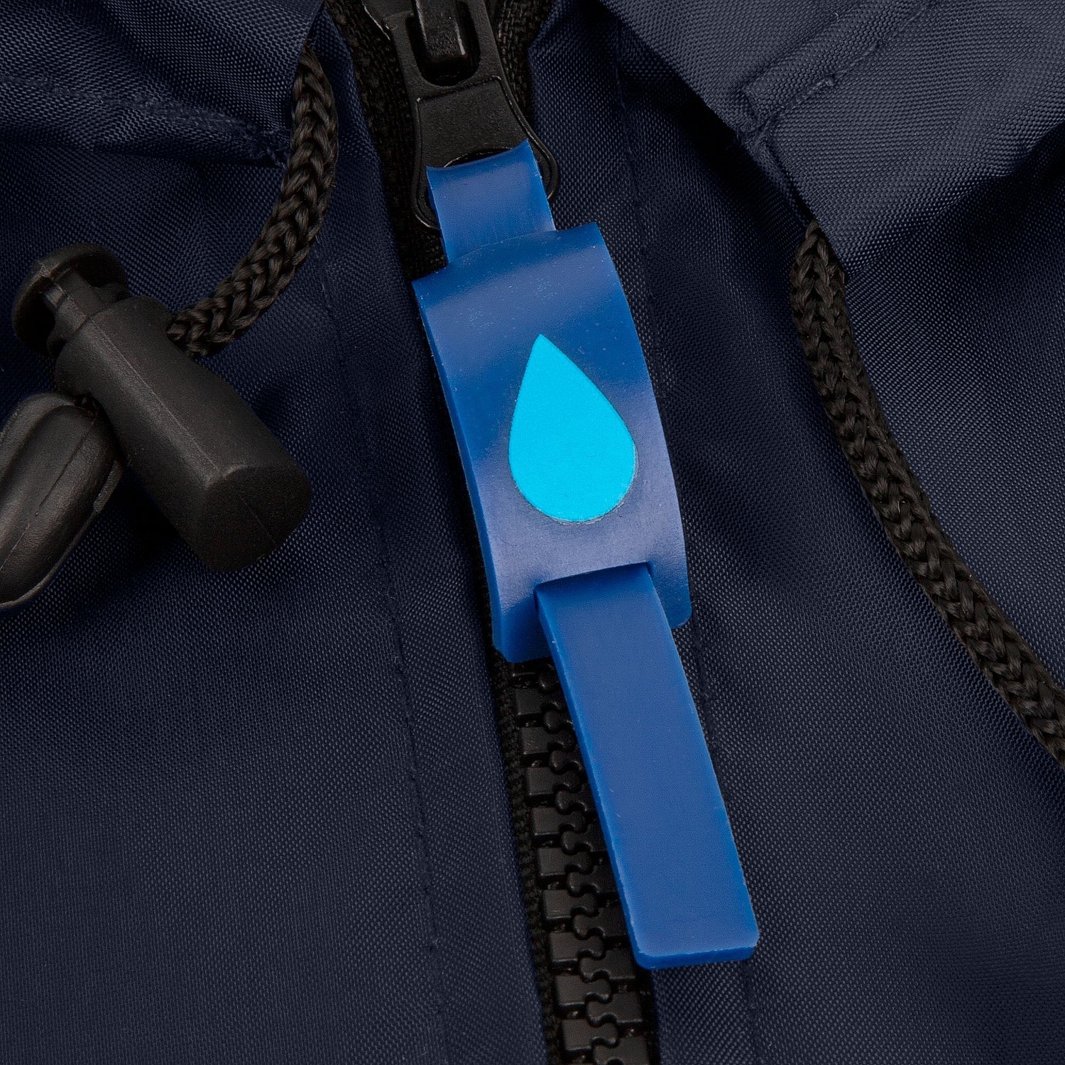 Дождевик Rainman Zip, темно-синий с логотипом