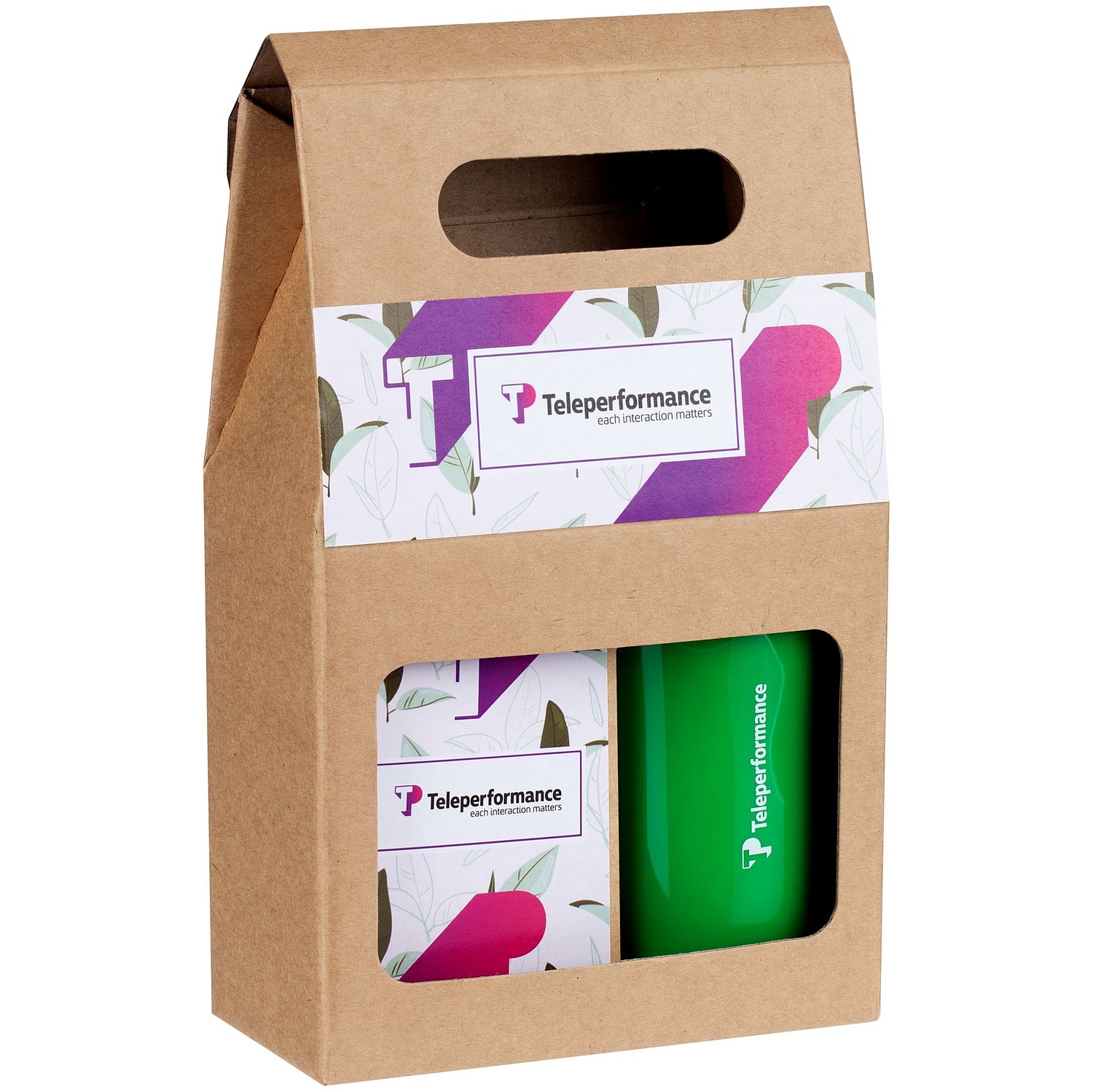 Коробка с окном Behold с логотипом