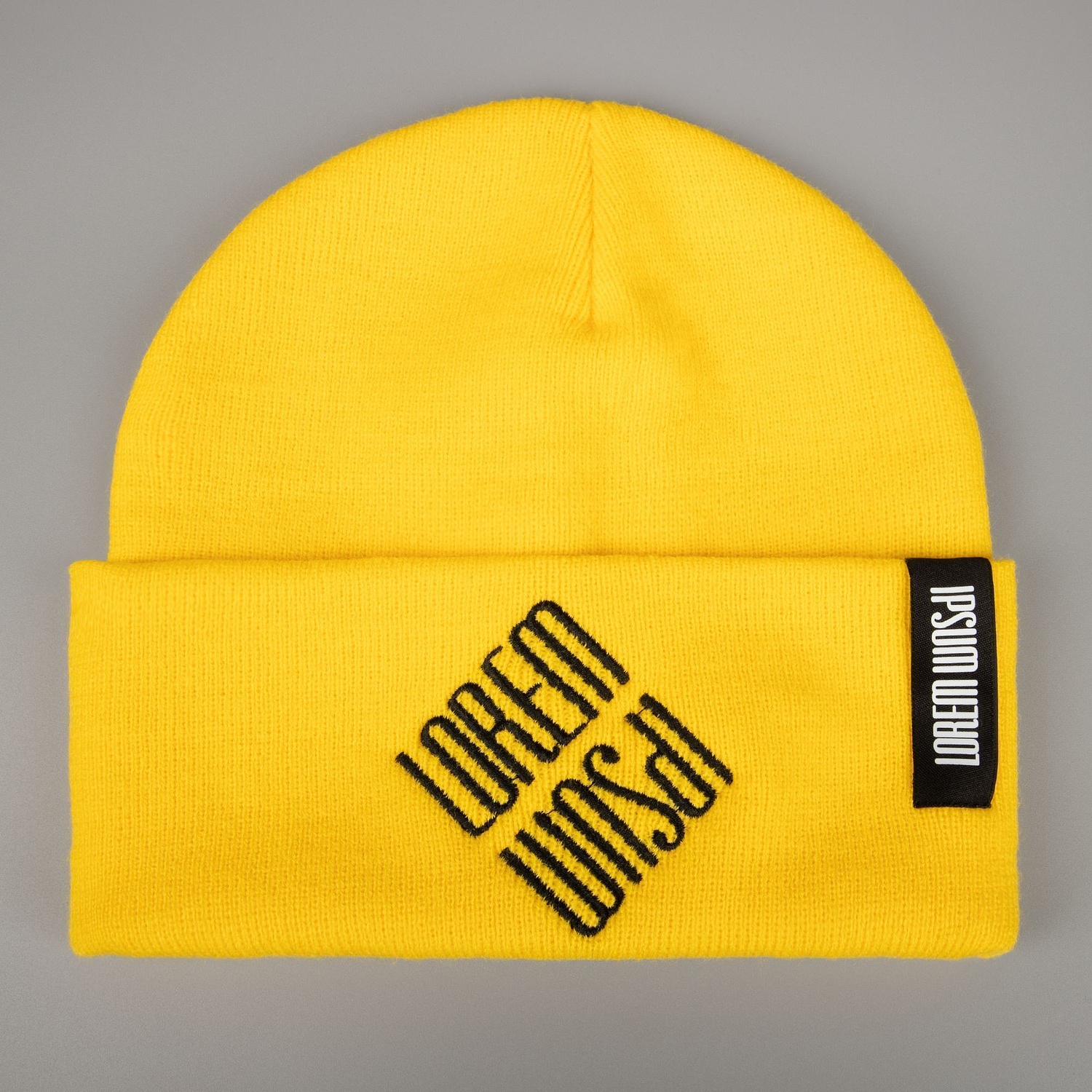Шапка Urban Flow, желтая с логотипом