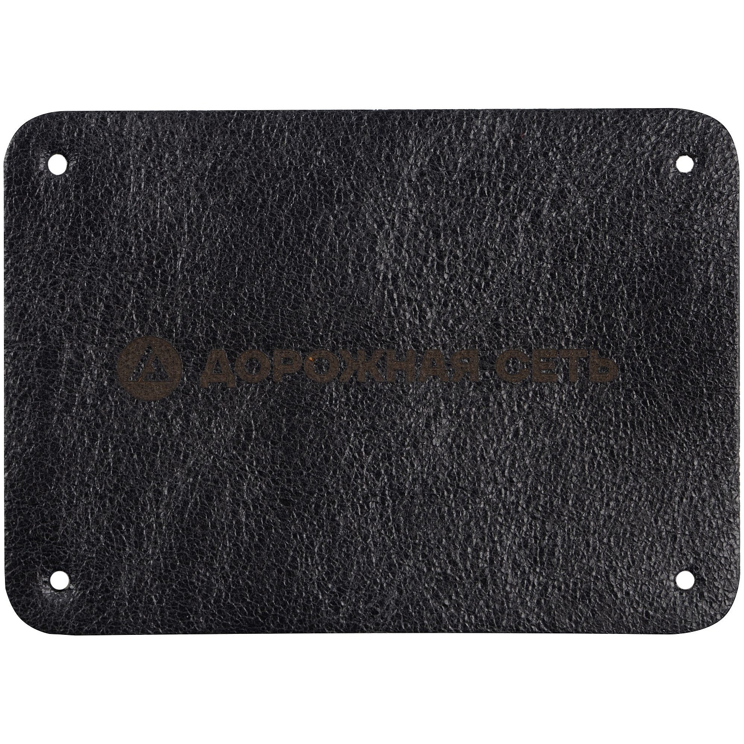 Лейбл кожаный Beta, XL, черный с логотипом