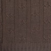 Плед Trenza, коричневый (какао) с логотипом