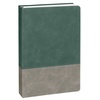 Ежедневник Horizon, недатированный, серый с зеленым с логотипом