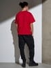 Футболка Oversize Premium, красная с логотипом