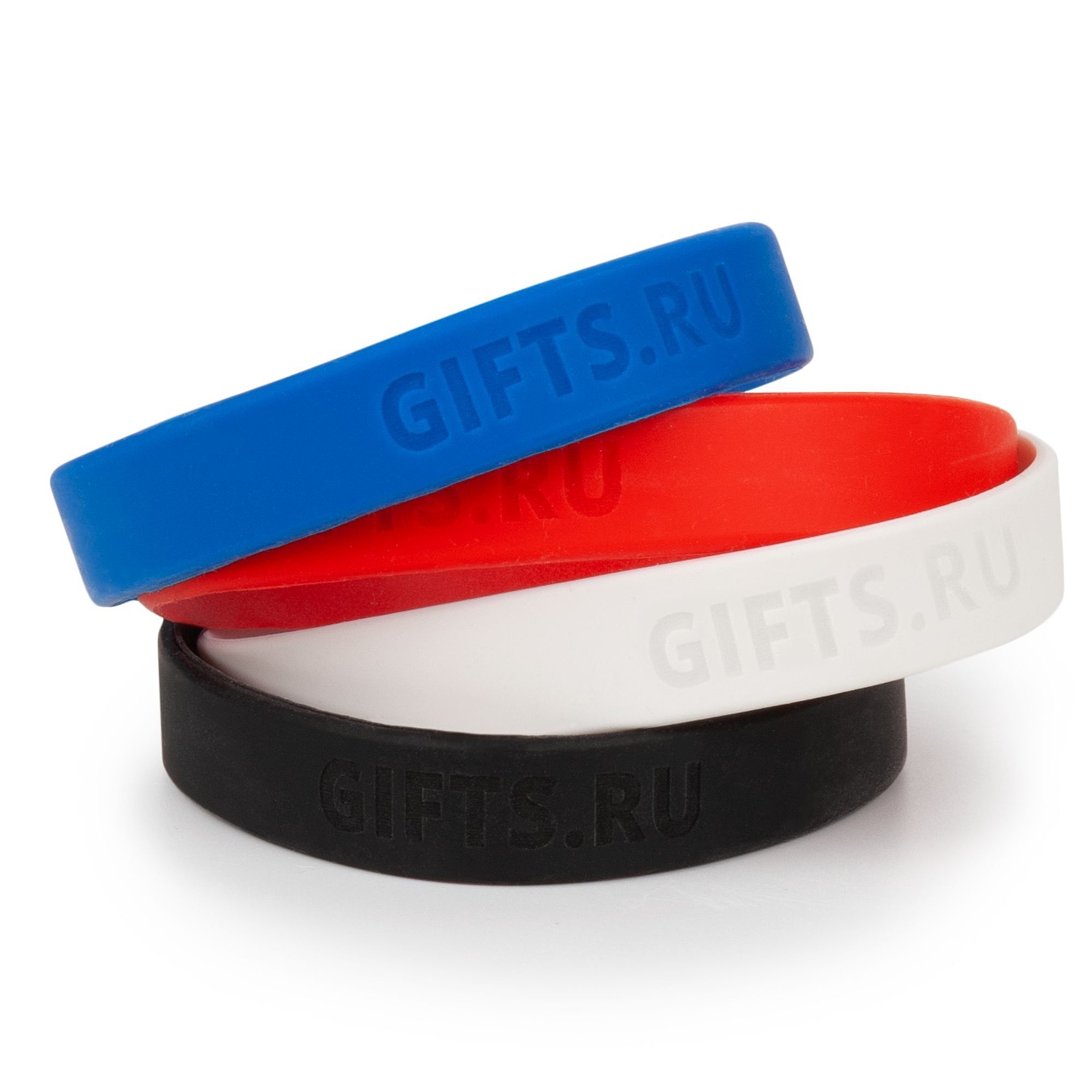 Силиконовый браслет Brisky с металлическим шильдом, красный с логотипом