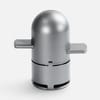 Bluetooth-колонка с беспроводной зарядкой Droid, серая с логотипом