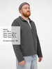 Куртка мужская Norman Men, серая с логотипом