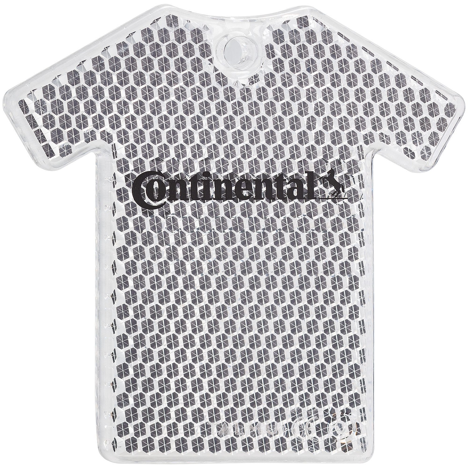 Светоотражатель «Футболка», белый с логотипом