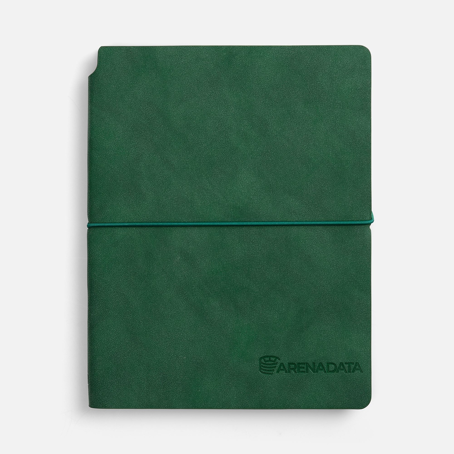 Ежедневник Kuka, недатированный, зеленый с логотипом