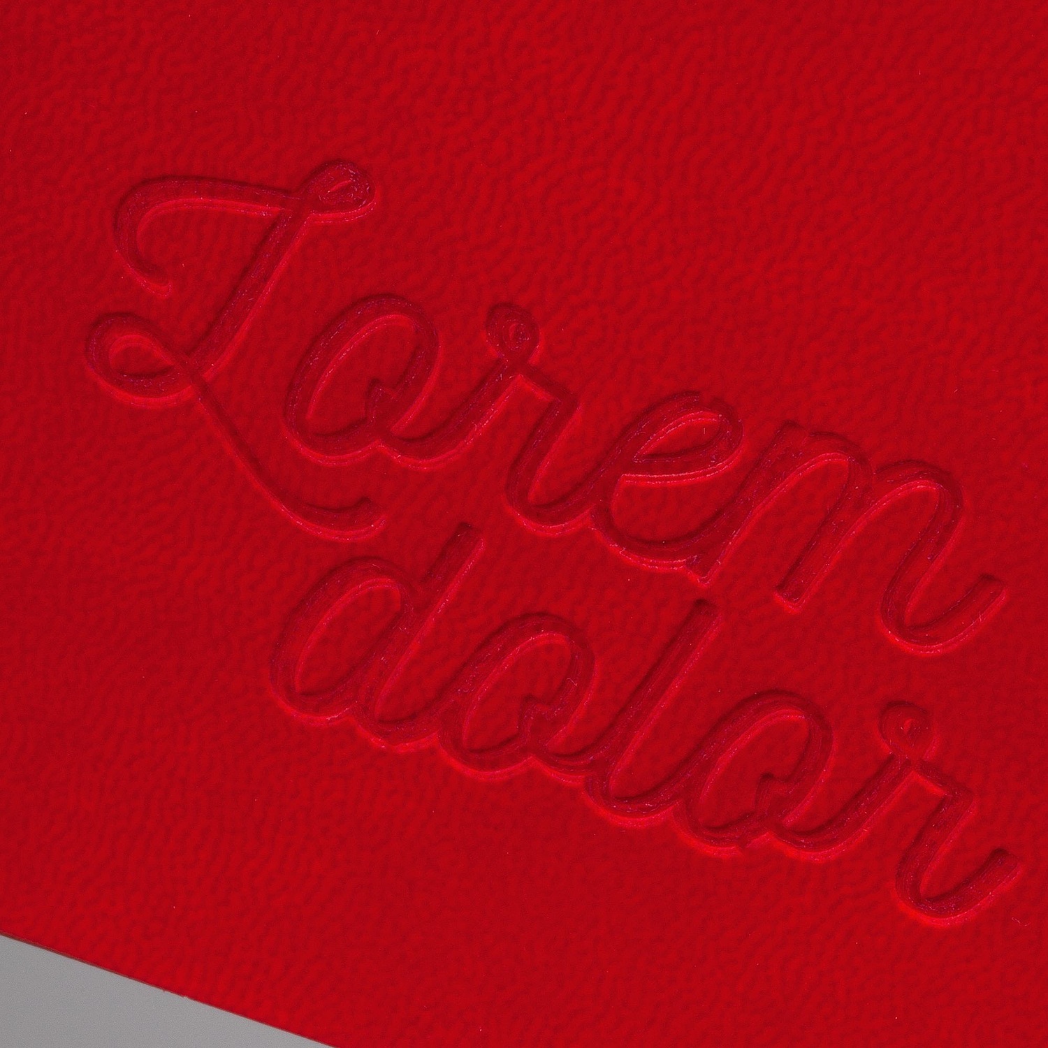 Ежедневник Flat Light, недатированный, красный с логотипом