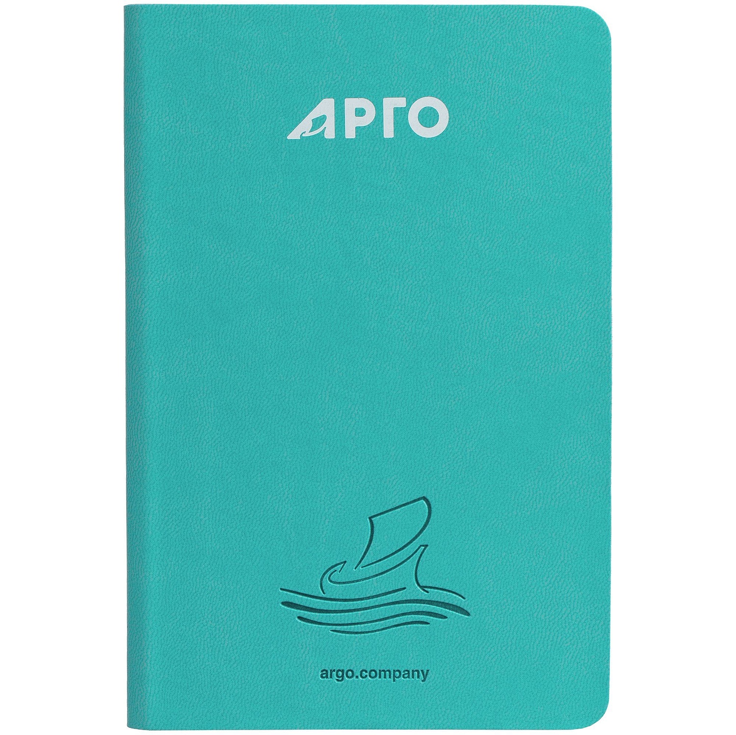 Ежедневник Neat Mini, недатированный, бирюзовый с логотипом