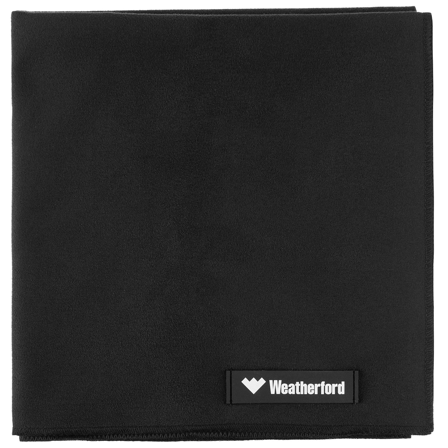 Спортивное полотенце Atoll Medium, черное с логотипом