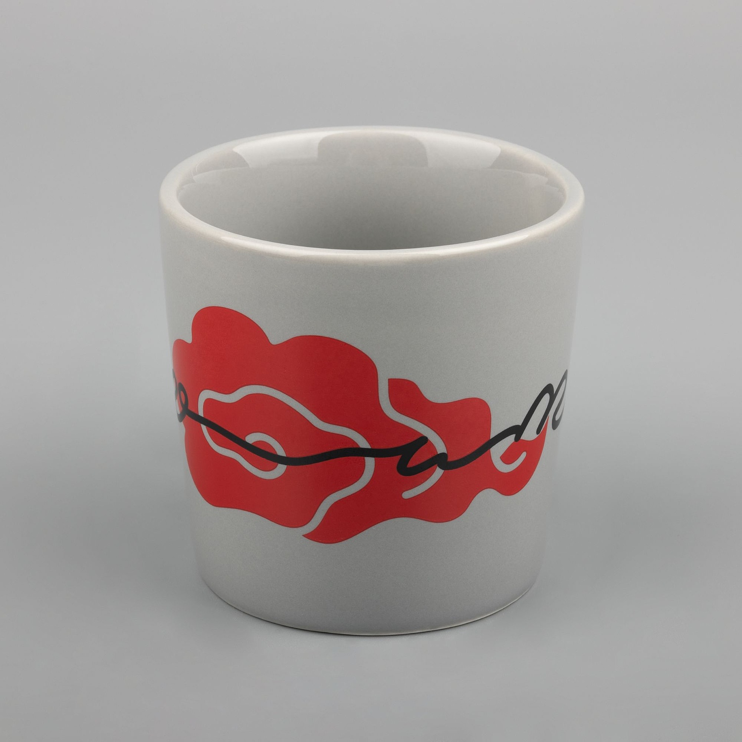 Кружка Valotti Medio, серая с логотипом