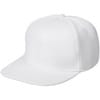 Бейсболка Snapback с прямым козырьком, белая с логотипом