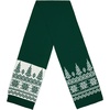 Шарф Elnik, зеленый с молочно-белым с логотипом