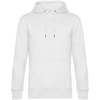 Толстовка с капюшоном унисекс King, белая, размер XS
