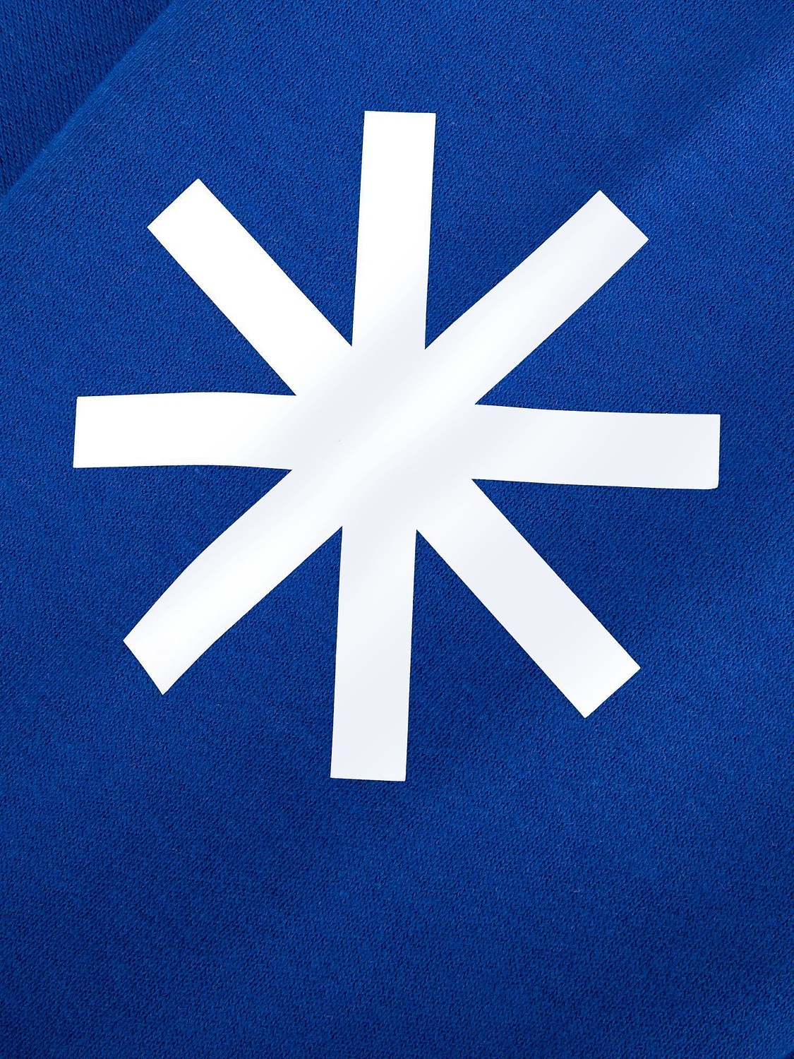 Худи унисекс H2, синее с логотипом