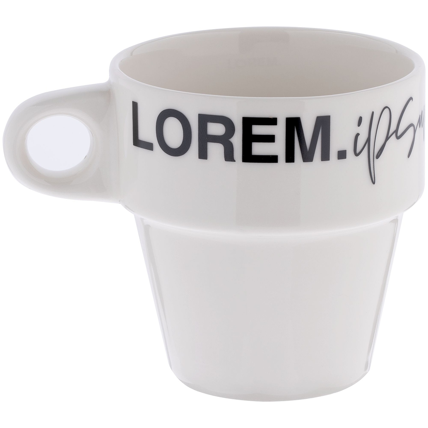 Кружка Inset, белая с логотипом