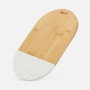 Доска разделочная Linea Bamboo, овальная с логотипом