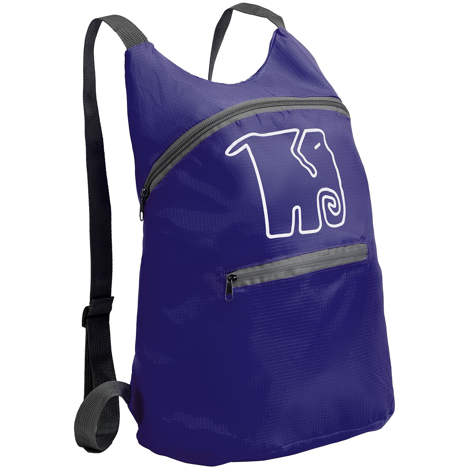 Складной рюкзак Barcelona, синий с логотипом