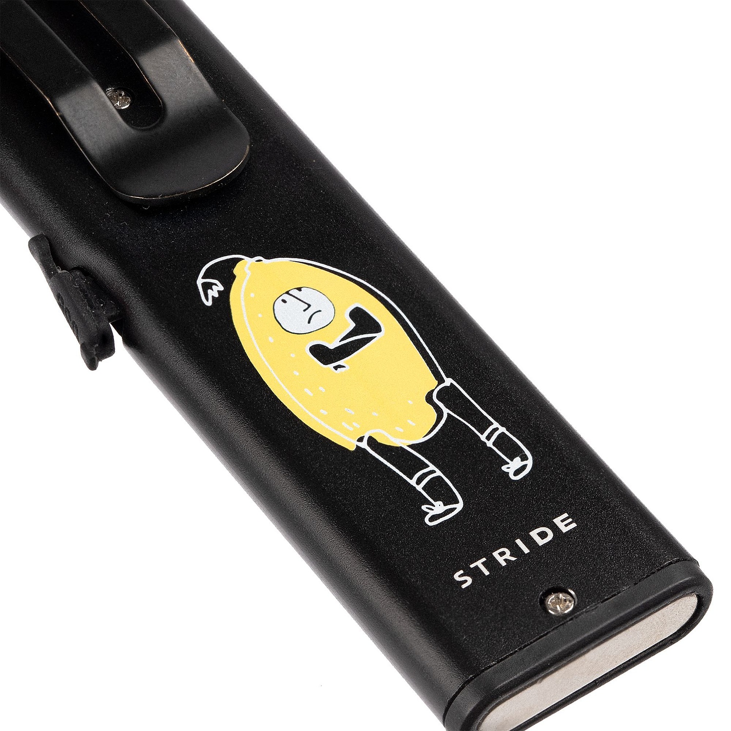 Фонарик-факел аккумуляторный Wallis с магнитом, черный с логотипом