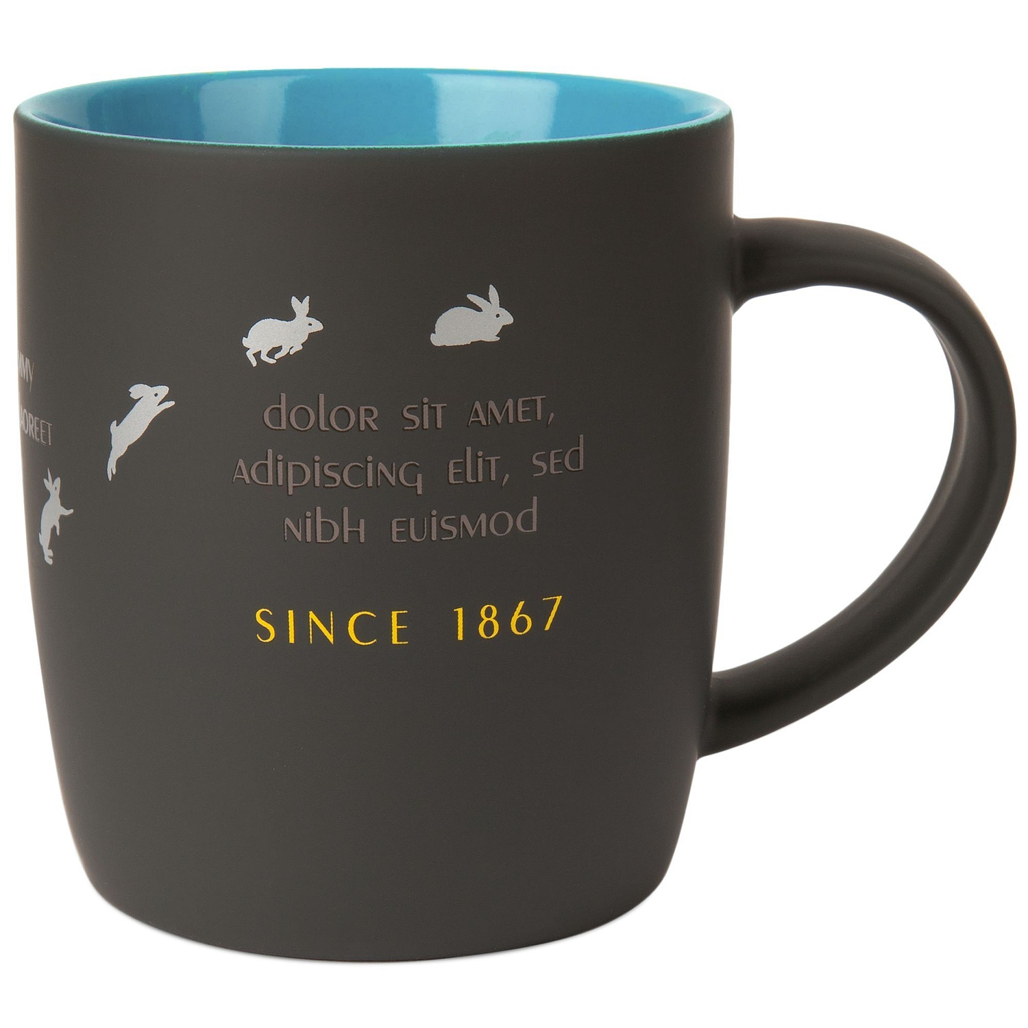 Кружка Surprise Touch с покрытием софт-тач, голубая с логотипом