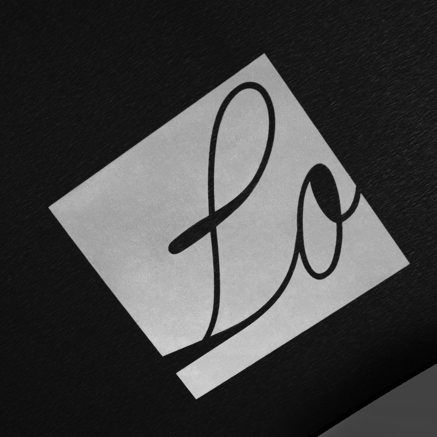 Зонт-трость Promo, черный с логотипом