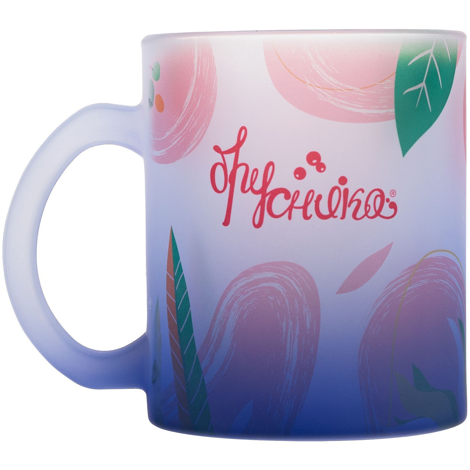 Кружка Grade Fade для сублимационной печати, матовая, синяя с логотипом