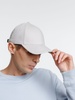 Бейсболка Spiker, серая с белым с логотипом