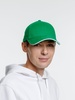 Бейсболка Spiker, зеленая с белым с логотипом