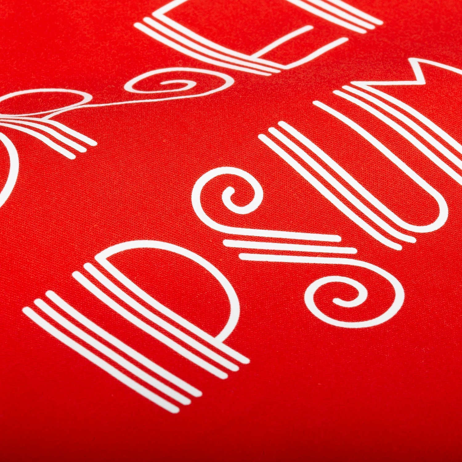 Холщовая сумка Avoska, красная с логотипом