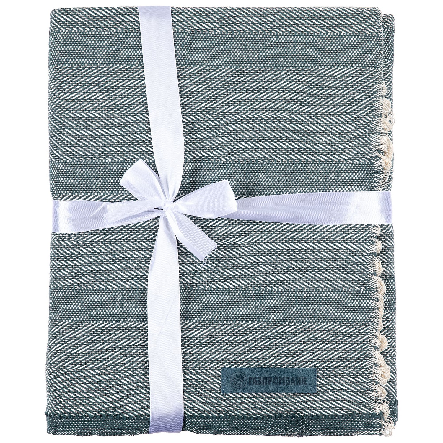 Плед «Сенеж», серо-синий