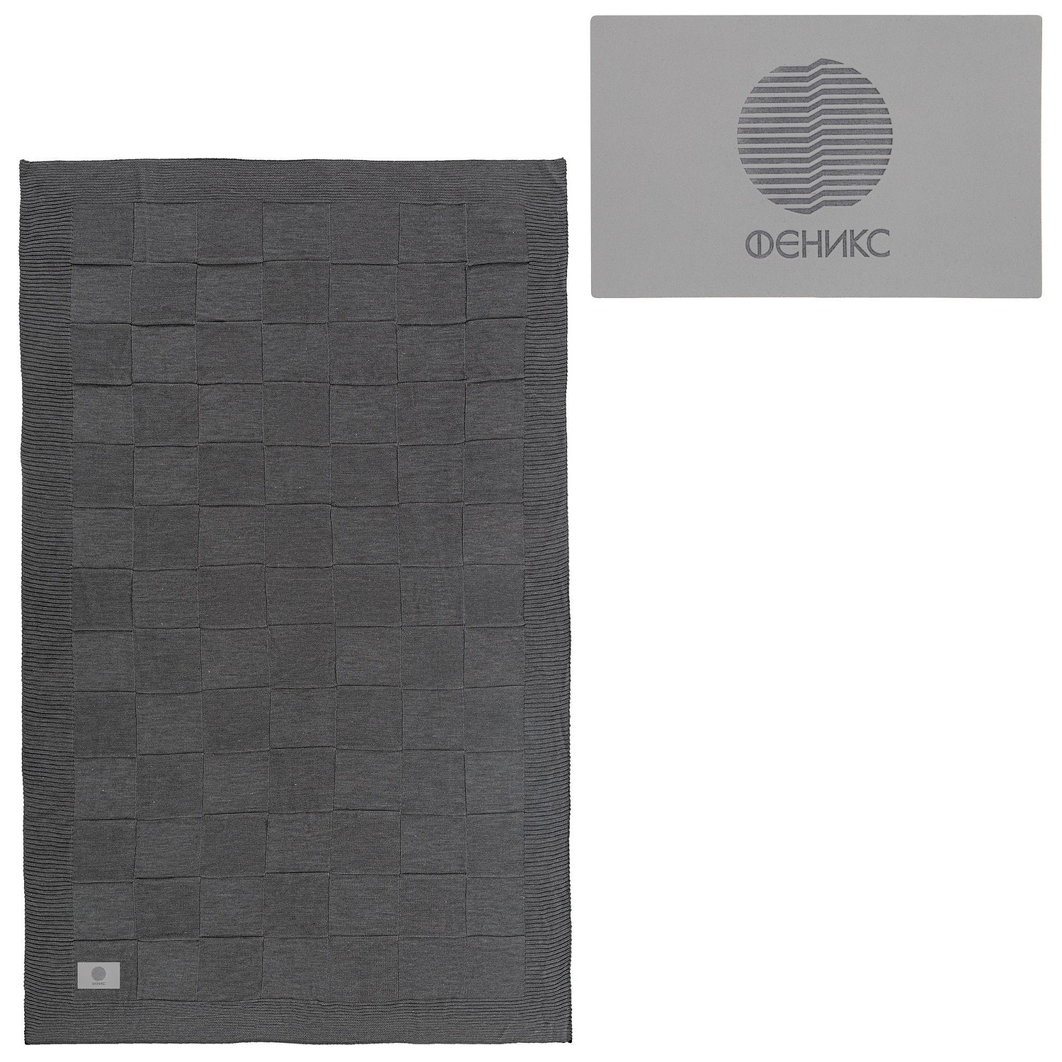 Лейбл Listra Soft Touch, XL, серый с логотипом