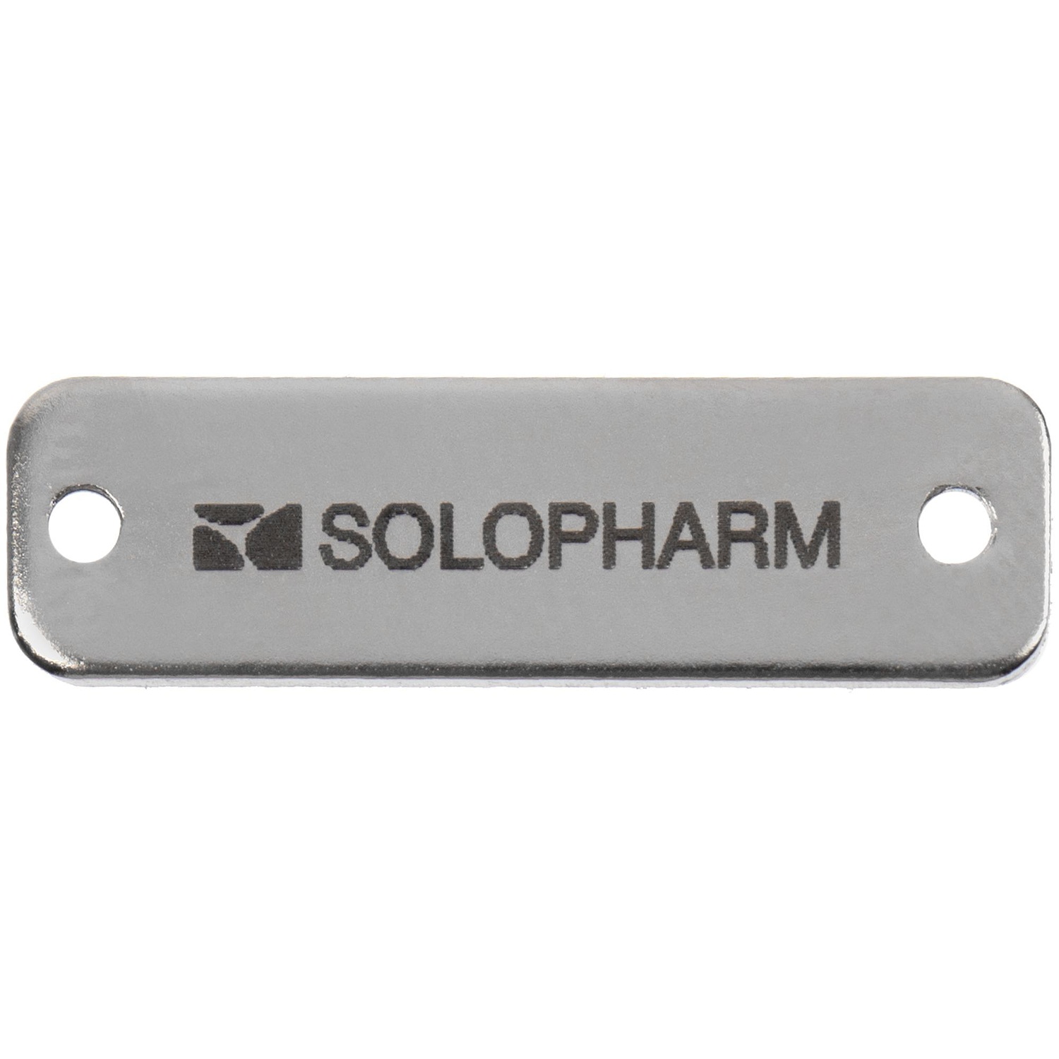 Шильдик металлический Alfa Liten, серебристый с логотипом