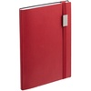Ежедневник Vivian Metal, недатированный, красный с логотипом